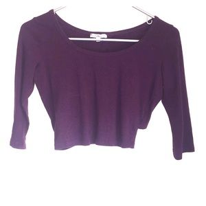 Purple crop top